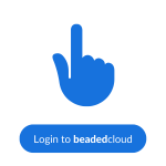 Login to beadedcloud button and icon