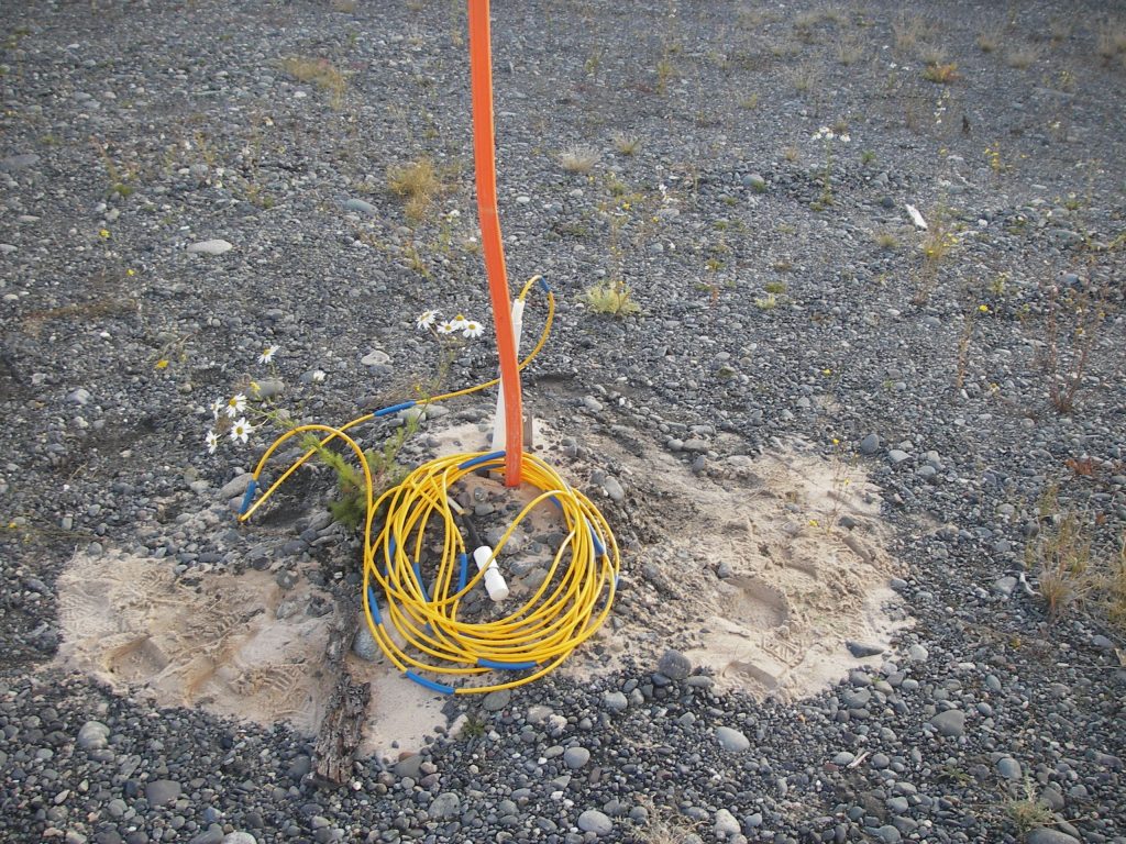 beadedstream digital themistor chain installed in the ground of HAARP Research Station