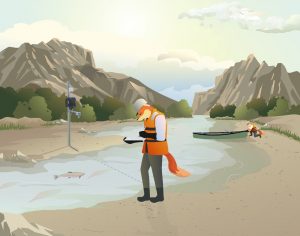 stream temperature monitoring with beadedstream digital thermistor strings and digital logger